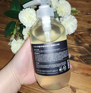 빅그린 니치 퍼퓸 바이옴바디워시 500ml(상탈, 블랙베리&베이, 블랑쉐 3종 중 택1) — 5점을 준 리뷰어가 2022년 12월 올린 사용 사진