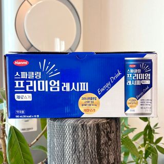 한미사이언스 [한미] 스파클링 프리미엄 레시피 (카페인, 제로카페인 2종)각5개총10개제공 — 5점을 준 리뷰어가 2025년 1월 올린 사용 사진