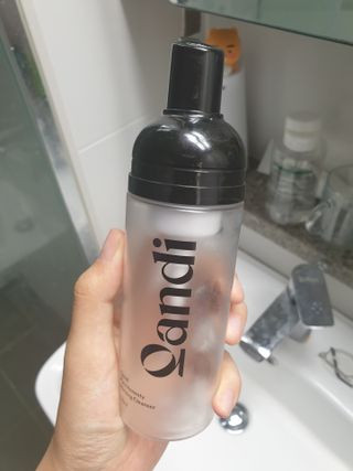 헤어플러스 콴디 아침세안제 폼클렌징 퓨어 어니스티 모닝클렌저 — 5점을 준 리뷰어가 2021년 6월 올린 사용 사진