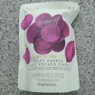 딜라이트 프로젝트 바삭한 원물칩 3종 고구마칩, 자색고구마칩, 느타리버섯칩 [총 6봉지] — 5점을 준 리뷰어가 2022년 2월 올린 사용 사진