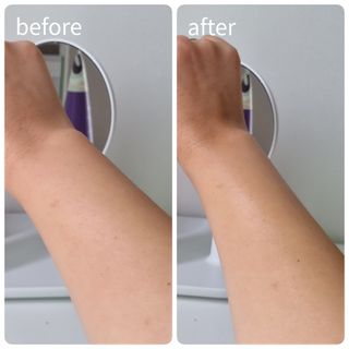 트리마이 주름개선 기능성의 퍼퓸 바디케어, 힐링 베리어 바디크림 3종 택1 — 5점을 준 리뷰어가 2022년 9월 올린 사용 사진