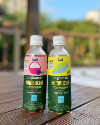더그레잇티 콤부차 [매일유업] 더그레잇티 44kcal 콤부차 300ml *12개입 (오리지널 6개+베리리치 6개) — 4.5점을 준 리뷰어가 2023년 7월 올린 사용 사진