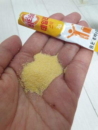 광동제약 [광동] 비타500데일리스틱 70포X2개 + 뚱랑이엽서 + 쇼핑백 증정 — 5점을 준 리뷰어가 2022년 1월 올린 사용 사진