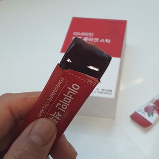 이너미인 석류 콜라겐 스틱 — 5점을 준 리뷰어가 2021년 1월 올린 사용 사진