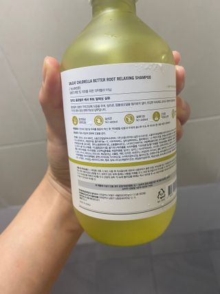 달리프 클로렐라 베러 루트 릴렉싱 샴푸 500ml — 4점을 준 리뷰어가 2021년 5월 올린 사용 사진