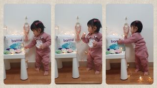 오브맘 밤 프리미엄 아기 기저귀 팬티형 밴드형 — 5점을 준 리뷰어가 2021년 1월 올린 사용 사진