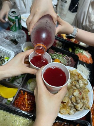 트롯전통식혜 트롯레드비트식혜 1리터 +500리터 — 5점을 준 리뷰어가 2021년 6월 올린 사용 사진