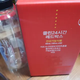 클린24시간 레드박스 1BOX(5포) + 전용보틀(500ml) — 5점을 준 리뷰어가 2024년 3월 올린 사용 사진