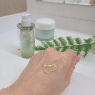 김정문알로에 큐어 큐어 알로에 리프레쉬 젤리 세럼, 큐어 알로에 하이드로 젤리 크림 — 5점을 준 리뷰어가 2021년 4월 올린 사용 사진