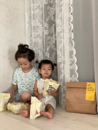 디어엘로디 오가닉 무표백 건티슈 — 4점을 준 리뷰어가 2022년 8월 올린 사용 사진