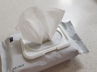 [생활공작소] 건조기용 섬유유연제 시트 80매 x 2입 — 5점을 준 리뷰어가 2021년 2월 올린 사용 사진