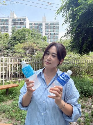 [동아오츠카] 포카리스웨트  500ml PET + 이온워터 500ml PET — 5점을 준 리뷰어가 2025년 7월 올린 사용 사진