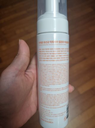 MF프리 [닥터문] 유산균 락토케어 질경초 여성청결제 200ml (폼타입) — 3점을 준 리뷰어가 2022년 6월 올린 사용 사진