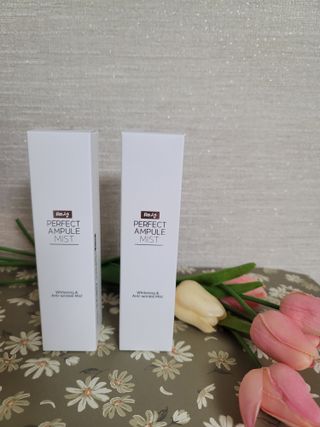 리생 [Re생] 퍼팩트 앰플 이중 기능성 미스트 100ml  피부미백 주름개선 = 총 2개 200ml 증정 — 3.5점을 준 리뷰어가 2021년 9월 올린 사용 사진