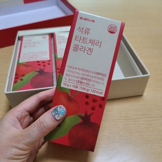 서울약사신협_석류 타트체리 콜라겐_10g x 30포 — 4점을 준 리뷰어가 2021년 7월 올린 사용 사진