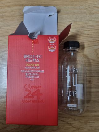 클린24시간 레드박스 1BOX(5포) + 전용보틀(500ml) — 5점을 준 리뷰어가 2024년 3월 올린 사용 사진