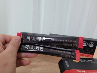 새롬바이오 리생 [미쾌변] 차전자피 식이섬유 건강기능식품 3팩 — 4점을 준 리뷰어가 2021년 6월 올린 사용 사진