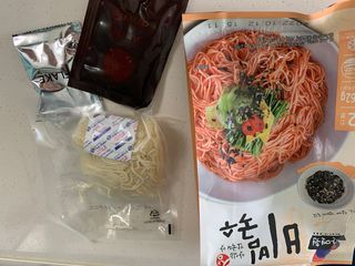 [한면원] 비빔국수 2인분 — 4점을 준 리뷰어가 2022년 8월 올린 사용 사진