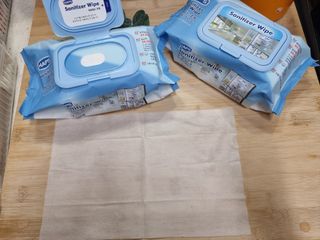 햅스 세균없는 주방 대형 2팩, HAPS sanitizer wipe — 5점을 준 리뷰어가 2022년 2월 올린 사용 사진