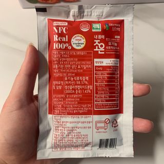 농업회사법인조은 유기농 석류 NFC 착즙주스 70ml 30포 — 5점을 준 리뷰어가 2021년 10월 올린 사용 사진