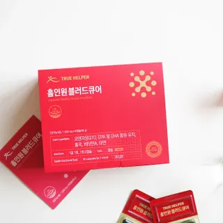 트루헬퍼 홀인원 블러드큐어 혈행+혈압+콜레스테롤 한번에 1박스 1개월 — 5점을 준 리뷰어가 2023년 2월 올린 사용 사진