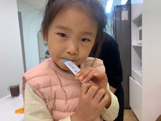 [이뮤니티플러스]우리아이 면역오키, 건강오키 _ 키즈오키 더진한꿀배도라지청 10포 1box — 5점을 준 리뷰어가 2022년 1월 올린 사용 사진