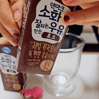 [구매평]덴마크 소화가 잘되는 우유로 만든 초코, 190ml, 24개 — 5점을 준 리뷰어가 2025년 2월 올린 사용 사진