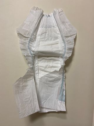 오브맘 밤 프리미엄 아기 기저귀 팬티형 밴드형 — 5점을 준 리뷰어가 2021년 1월 올린 사용 사진