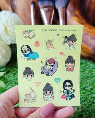[툴앤썸] 라운드 파운데이션 브러시+사선 쉐딩 브러시+블렌딩 브러시 — 4점을 준 리뷰어가 2021년 6월 올린 사용 사진