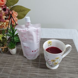 12월 15일 출시, 건강기능식품 브랜드 본리브 나 다운 시작 제품 3종 — 5점을 준 리뷰어가 2021년 2월 올린 사용 사진