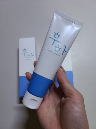 [심폐소생소] 무불소 임산부 천연 치약 — 5점을 준 리뷰어가 2021년 9월 올린 사용 사진