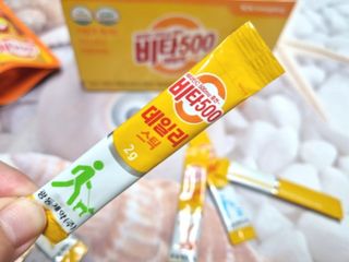 광동제약 [광동] 비타500데일리스틱 70포X2개 + 뚱랑이엽서 + 쇼핑백 증정 — 5점을 준 리뷰어가 2022년 1월 올린 사용 사진