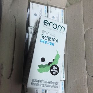 이롬 erom 황성주박사의 국산콩 두유 검은콩 고칼슘 — 5점을 준 리뷰어가 2020년 12월 올린 사용 사진