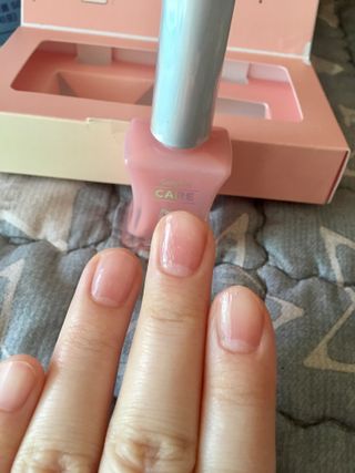 젤리핏 피치리페어 10ml 피치 컬러영양제 효과있는 손톱강화제 — 5점을 준 리뷰어가 2022년 7월 올린 사용 사진