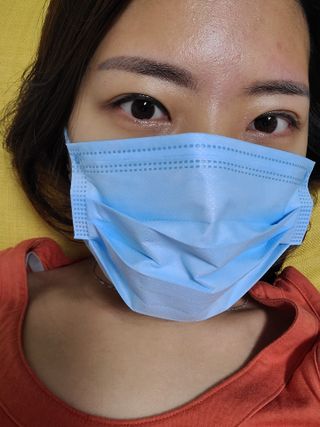 에어에이드 컬러 덴탈 마스크 — 4점을 준 리뷰어가 2021년 8월 올린 사용 사진