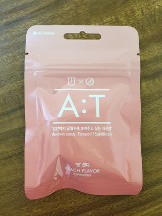 입 냄새 완화에 도움을 주는 에티켓 캔디 복숭아맛 앳캔디 — 4점을 준 리뷰어가 2021년 1월 올린 사용 사진