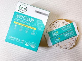 [유산균] 오마이락 장편한습관 프로바이오틱스 30P — 5점을 준 리뷰어가 2022년 11월 올린 사용 사진