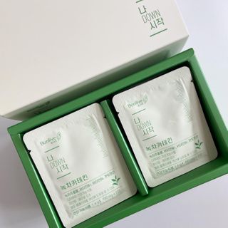 12월 15일 출시, 건강기능식품 브랜드 본리브 나 다운 시작 제품 3종 — 5점을 준 리뷰어가 2021년 2월 올린 사용 사진