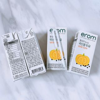 이롬 황성주 박사의 국산콩 두유 검은콩 단호박 — 5점을 준 리뷰어가 2021년 2월 올린 사용 사진