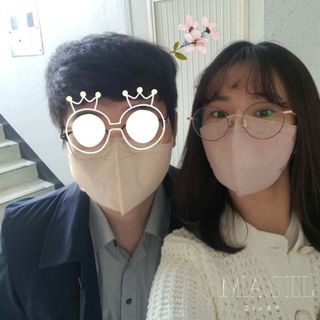 애니가드 셋업메베마스크 (대형 4컬러 + 중형 4컬러) — 5점을 준 리뷰어가 2022년 4월 올린 사용 사진