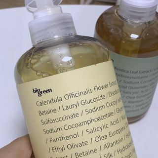 빅그린 안티 헤어로스 탈모 카렌듈라 바이옴 샴푸 500ml (지성두피용) — 5점을 준 리뷰어가 2022년 8월 올린 사용 사진