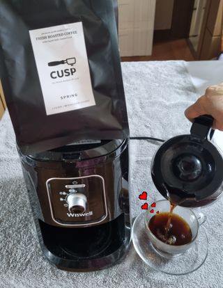 커스프 블렌드 당일 로스팅 커피원두 홀빈 드립커피 분쇄 200g — 5점을 준 리뷰어가 2022년 8월 올린 사용 사진