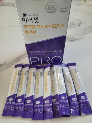 이너셋 장건강 프로바이오틱스 올인원 — 5점을 준 리뷰어가 2023년 1월 올린 사용 사진