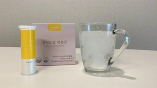 [슬림드랍 레몬맛] 건기식 다이어트 보조제 겸 비타민 — 4점을 준 리뷰어가 2022년 1월 올린 사용 사진