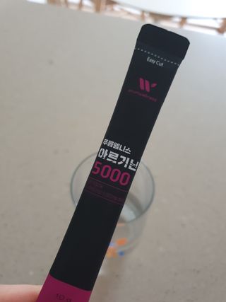 [푸름웰니스] 아르기닌 5000 (10g x 100포) — 5점을 준 리뷰어가 2022년 4월 올린 사용 사진
