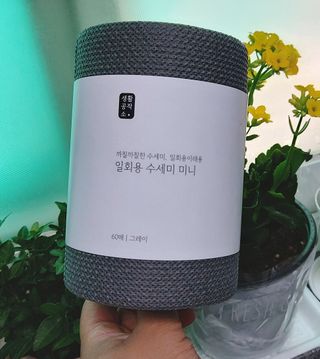 [생활공작소] 일회용 수세미 미니_그레이 60매 x 3입 — 5점을 준 리뷰어가 2021년 2월 올린 사용 사진