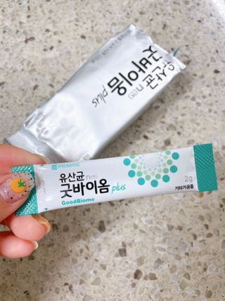 프리마인 유산균 국가지정연구소 선정, 살아있는 생유산균 200억 마리의 힘. 유산균n굿바이옴플러스 — 4.5점을 준 리뷰어가 2022년 11월 올린 사용 사진