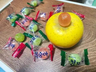 청포도캔디 복숭아캔디 — 5점을 준 리뷰어가 2022년 11월 올린 사용 사진