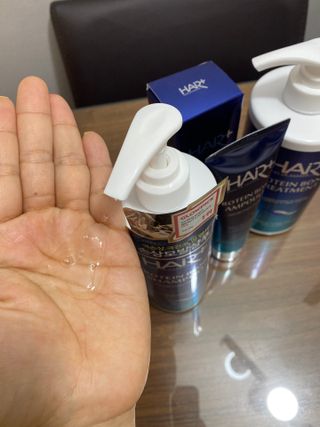 헤어플러스 단백질탈모샴푸 500ml+단백질본드앰플 145ml — 5점을 준 리뷰어가 2021년 3월 올린 사용 사진
