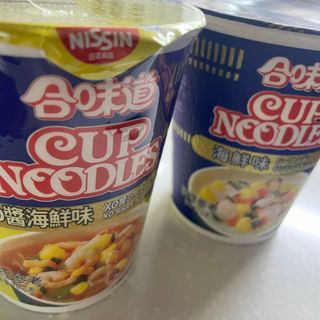 NISSIN 닛신 컵누들  4종 - 씨푸드오리지날, 씨푸드 스파이시, 씨푸드 커리, 씨푸드 XO소스 — 5점을 준 리뷰어가 2023년 1월 올린 사용 사진